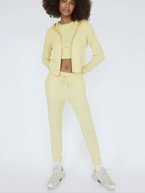 TNA Waffle Knit Pants SZ.S  Lemongrass NWT